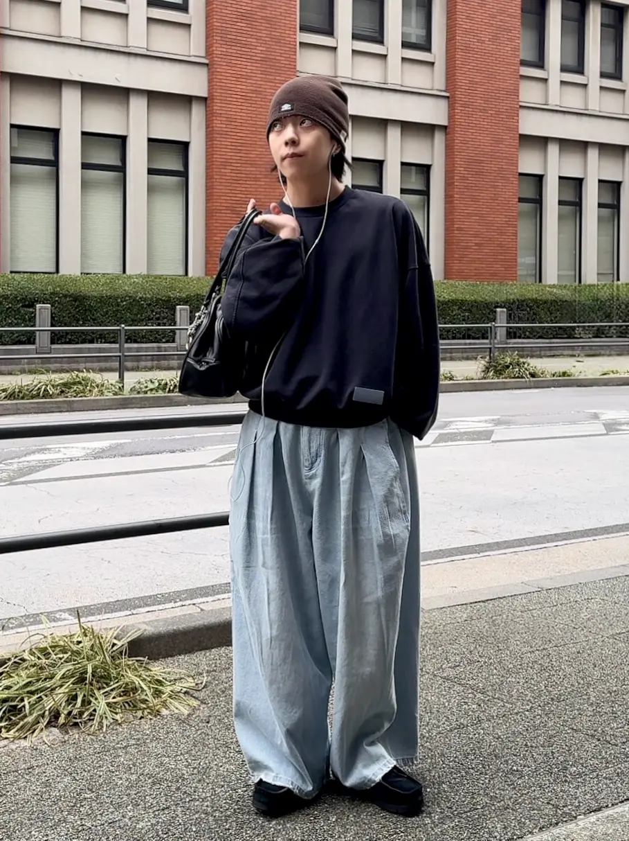 ワイドバギーデニムパンツ | アパレル ファッション ユニセックス