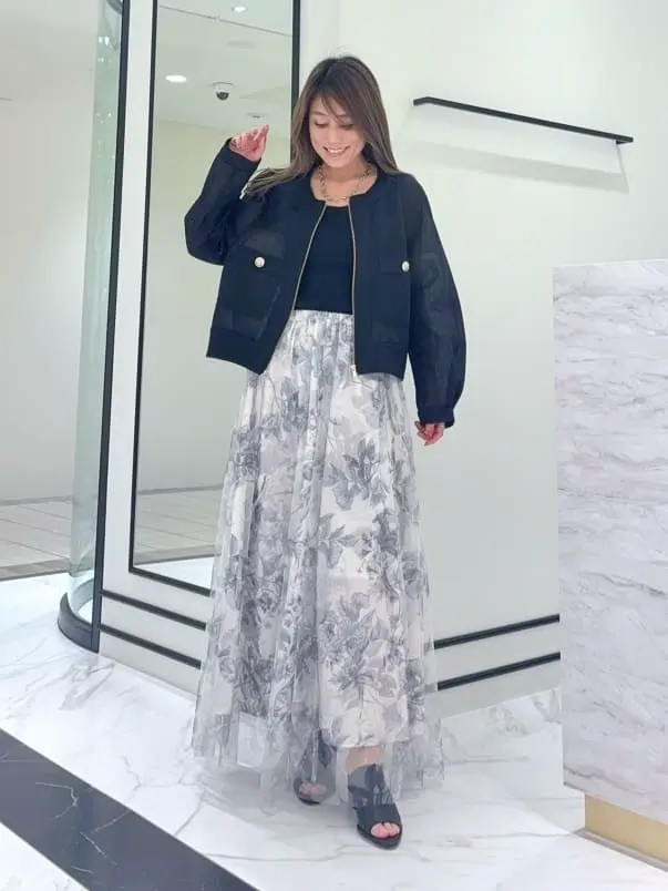 GRACE CONTINENTAL yukimi yonee コーディネート画像