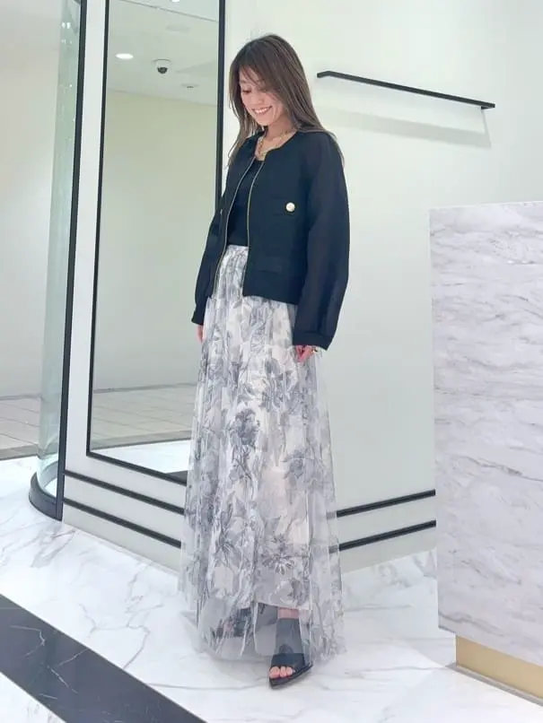 GRACE CONTINENTAL yukimi yonee コーディネート画像