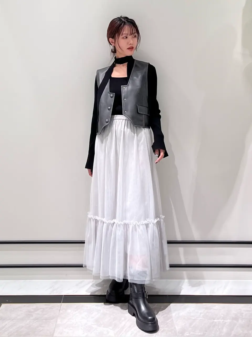 PEARLY GATES ショートブーツ あったかボア グレー×ネイビー 新品】パーリーゲイツ ゴルフシューズ ショートブーツ ネイビー