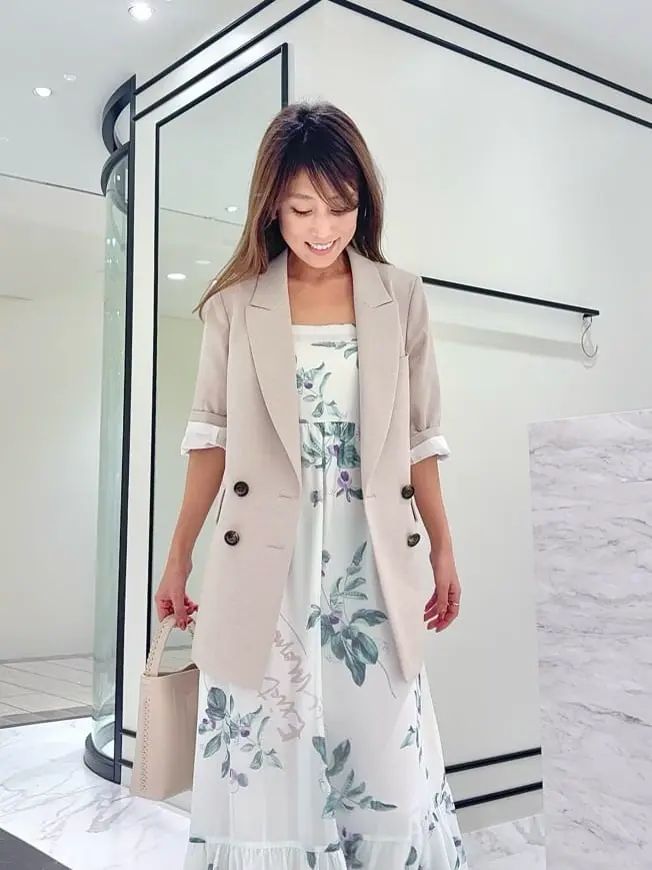 GRACE CONTINENTAL yukimi yonee コーディネート画像