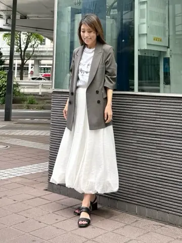 GRACE CONTINENTAL yukimi yonee コーディネート画像