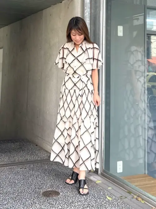 GRACE CONTINENTAL yukimi yonee コーディネート画像