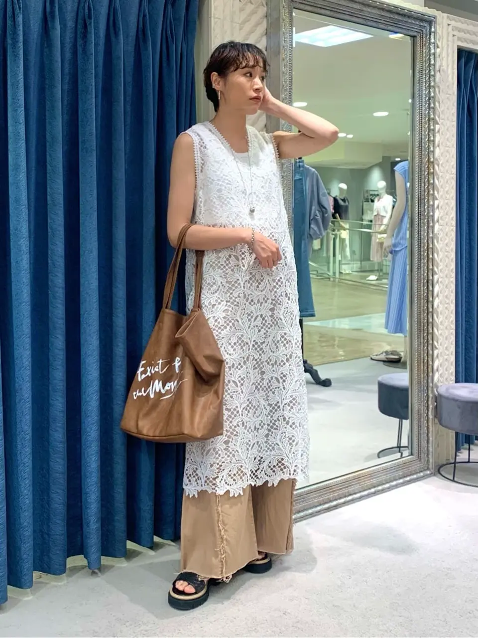 GRACE CONTINENTAL haruka iwasaki コーディネート画像