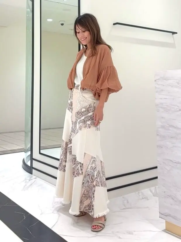 GRACE CONTINENTAL yukimi yonee コーディネート画像