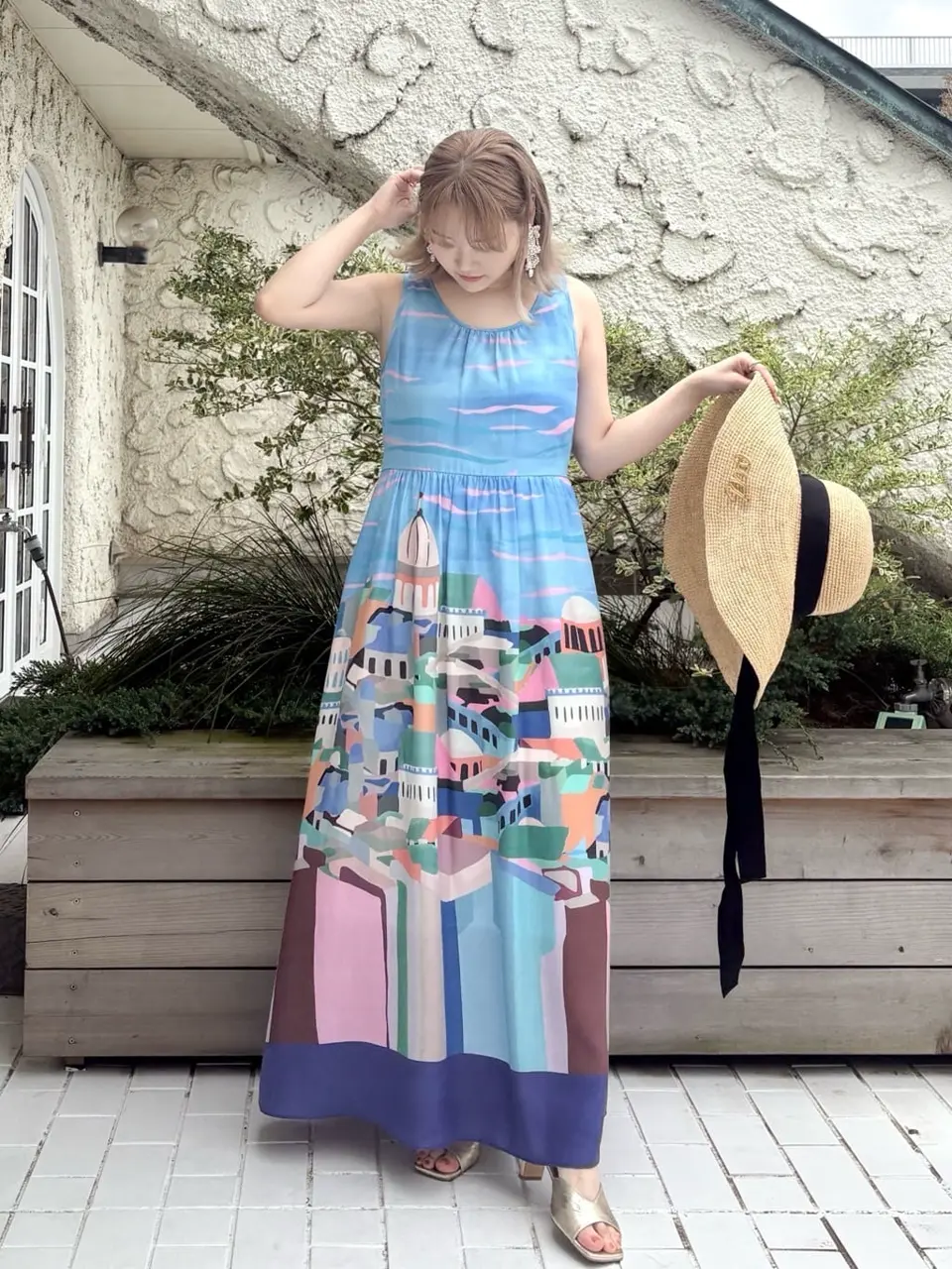 美品！グレースクラスのリゾートプリントマキシ リゾートプリントマキシ / GRACE CONTINENTAL | GRACE