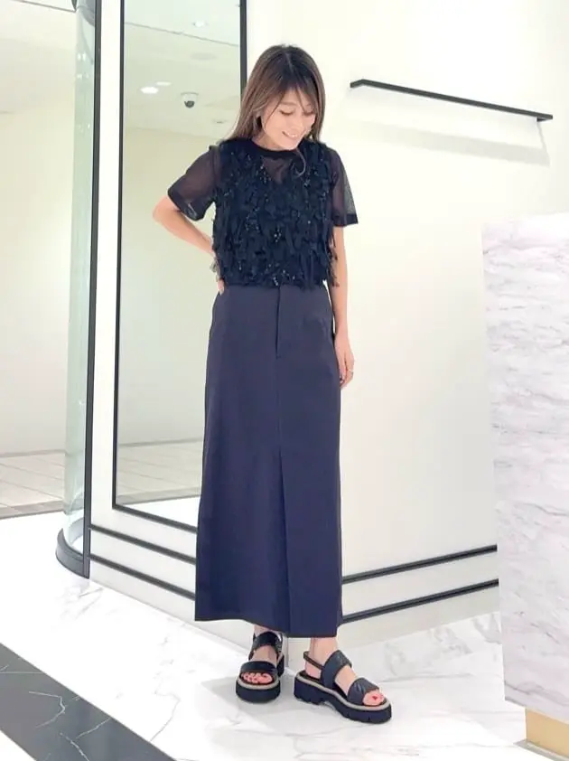 GRACE CONTINENTAL yukimi yonee コーディネート画像