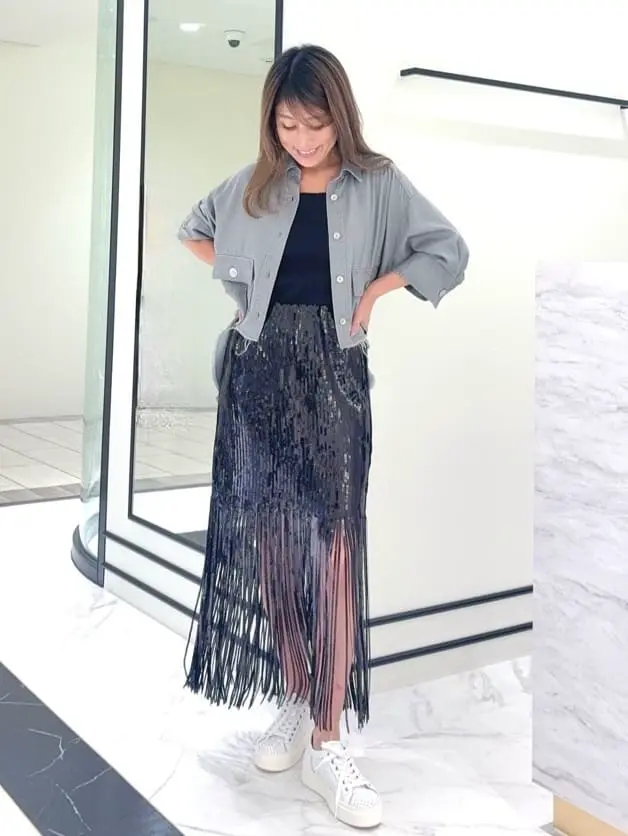 GRACE CONTINENTAL yukimi yonee コーディネート画像