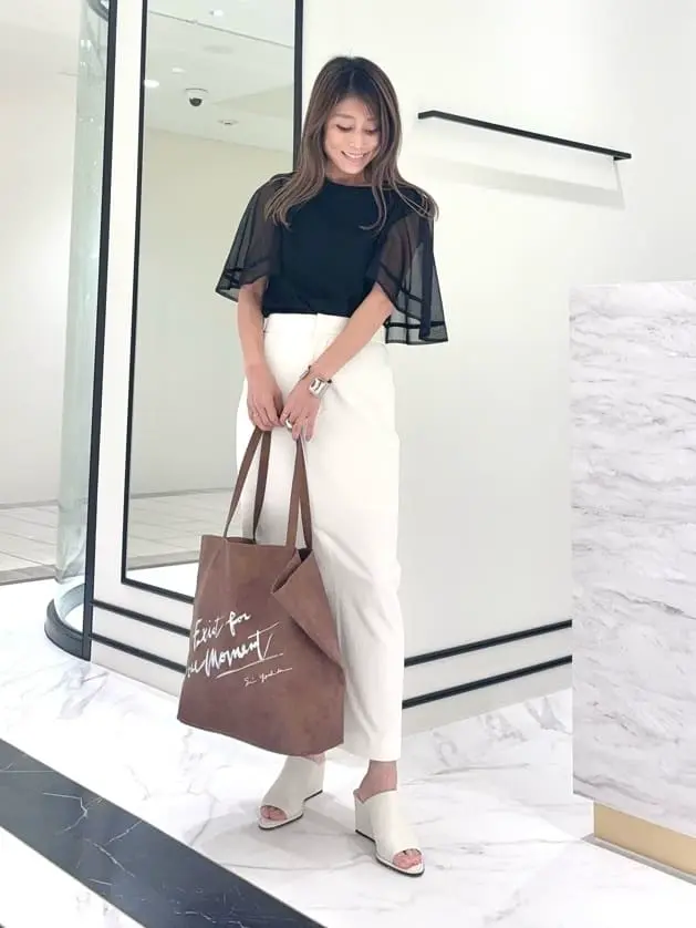 GRACE CONTINENTAL yukimi yonee コーディネート画像