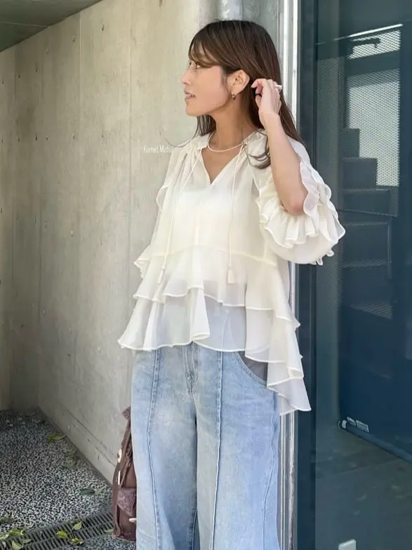 GRACE CONTINENTAL yukimi yonee コーディネート画像