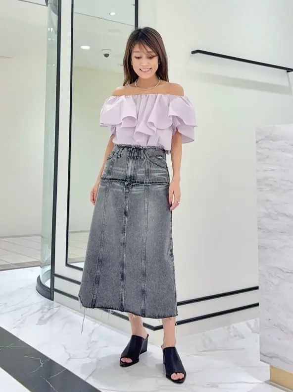 GRACE CONTINENTAL yukimi yonee コーディネート画像