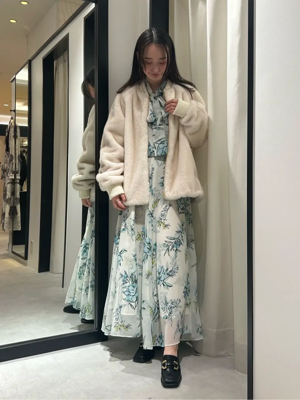 未使用タグ付き✨25SS グレースコンチネンタル　フラワーレイヤーワンピース フラワーレイヤーワンピース / GRACE CONTINENTAL | GRACE