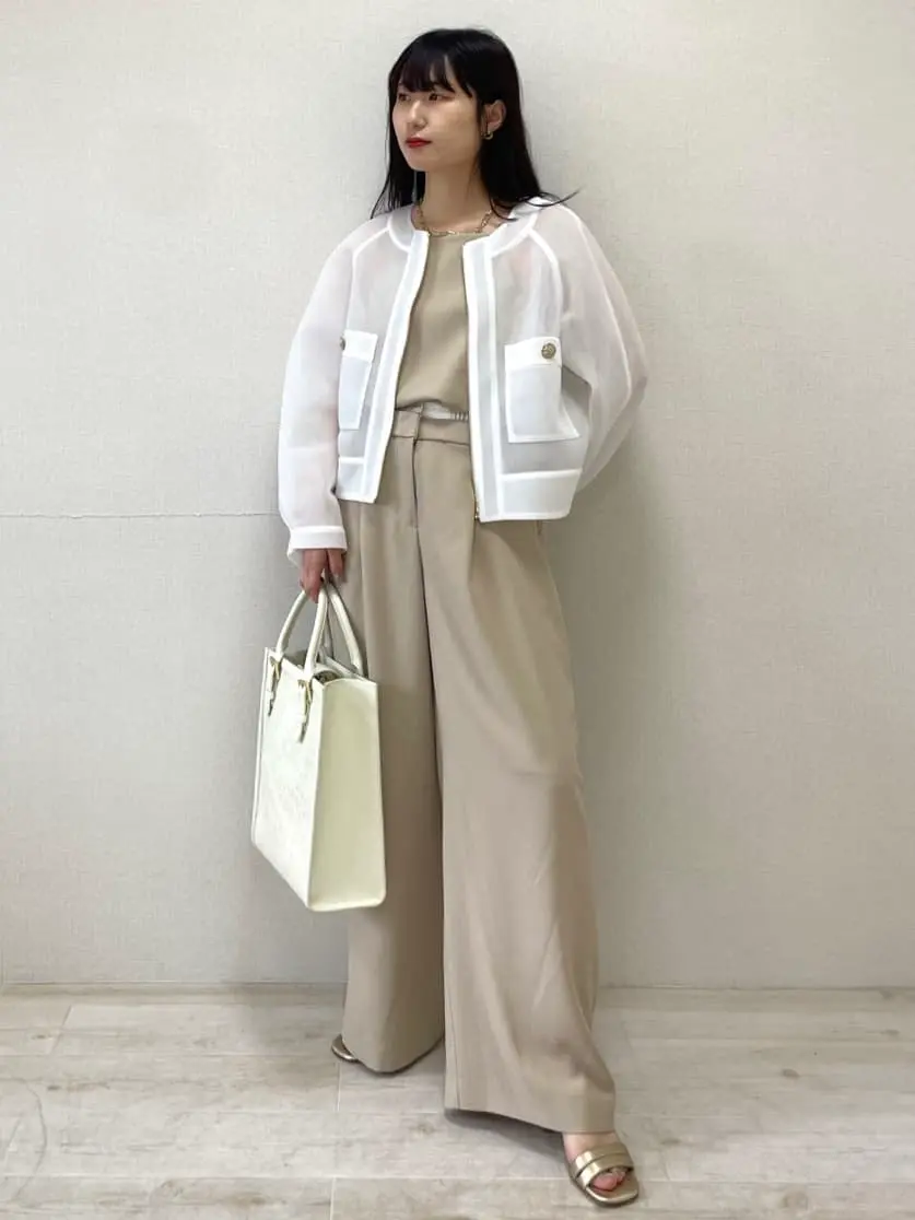 グレースコンチネンタル　シアー、バックコンシャスブルゾン　S　現行完売品 シアーダンボールブルゾン / GRACE CONTINENTAL | GRACE