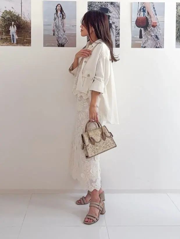 GRACE CONTINENTAL yukimi yonee コーディネート画像