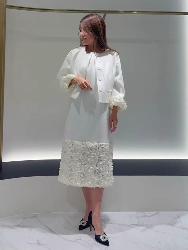 GRACE CONTINENTAL yukimi yonee コーディネート画像