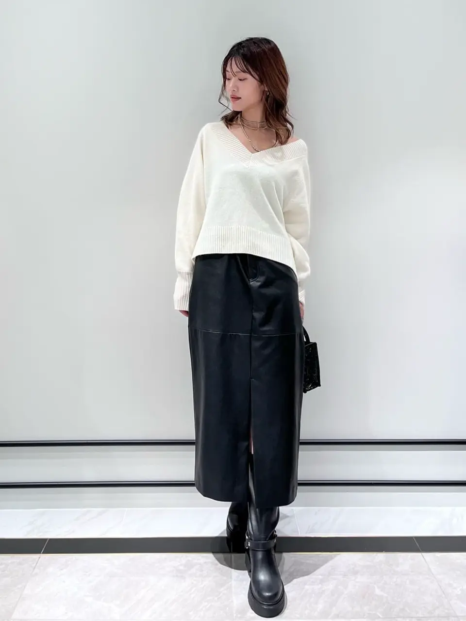 GUCCI♡レザータイトスカート クラッシュレザータイトスカート / GRACE CONTINENTAL | GRACE