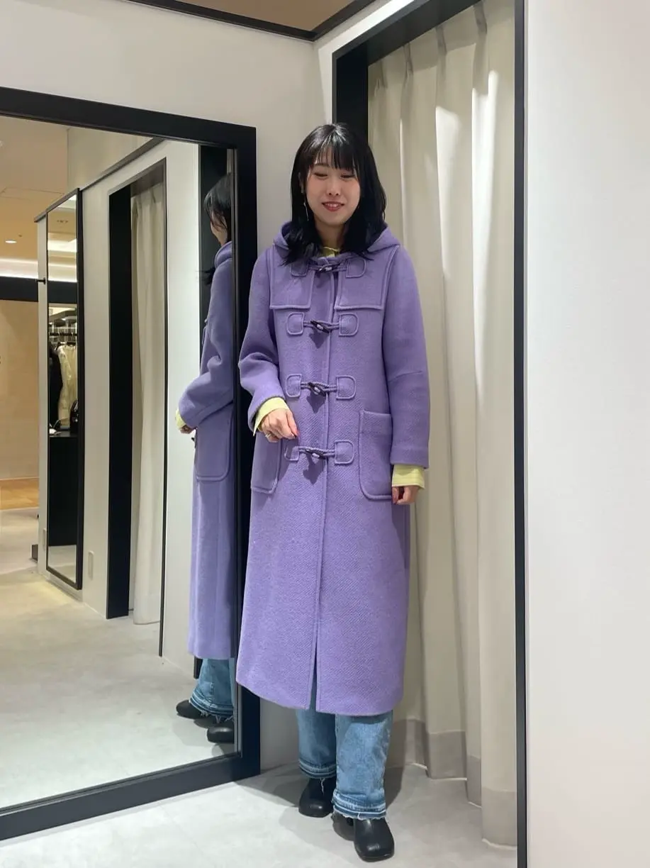 カシミヤ混♡グレースコンチネンタル ダッフル コート リアルファー S ロングダッフルコート / GRACE CONTINENTAL | GRACE CONTINENTAL
