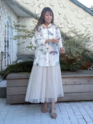 GRACE CONTINENTAL yukimi yonee コーディネート画像