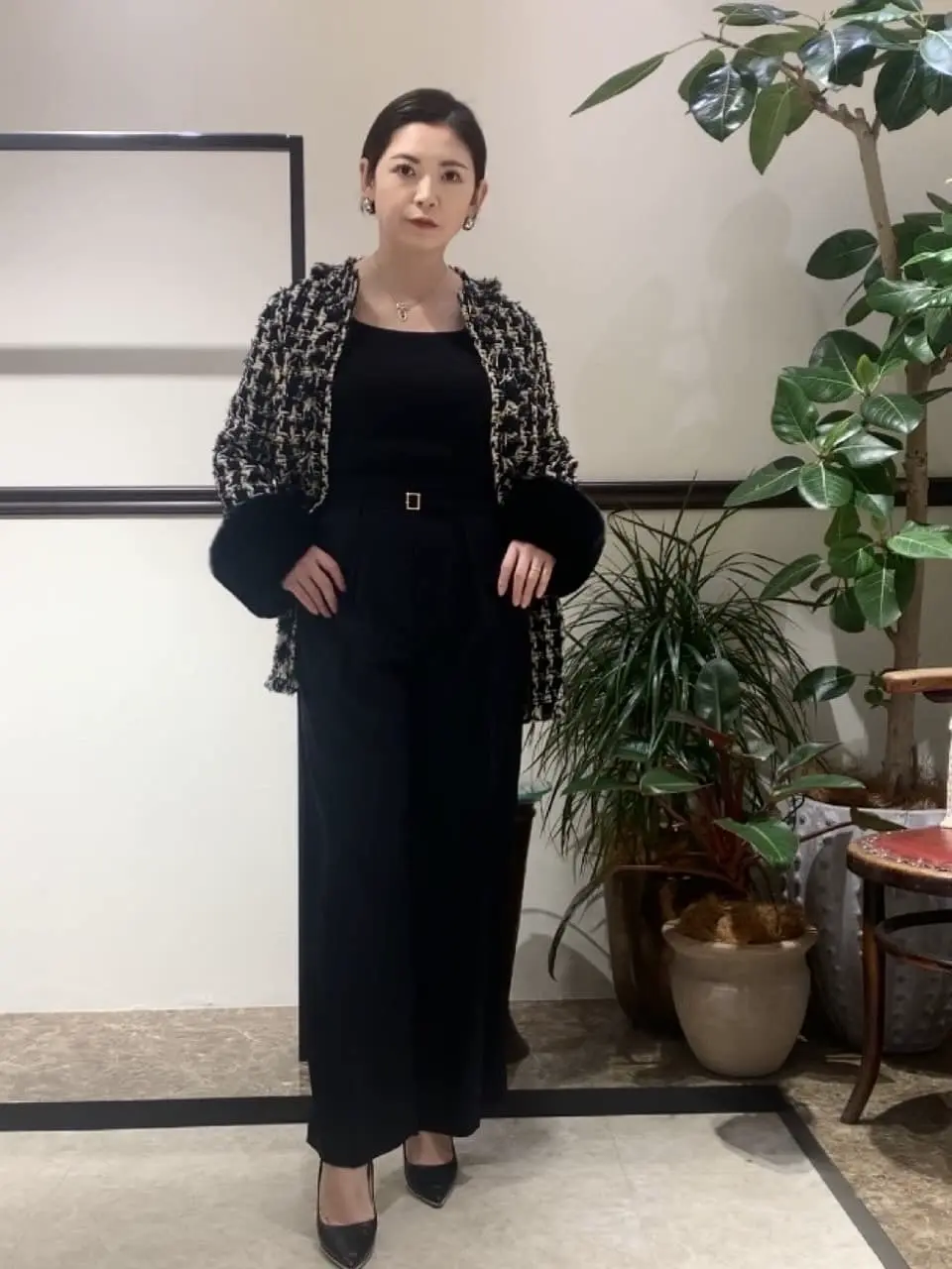 ツイードファーコート / GRACE CONTINENTAL | GRACE CONTINENTAL