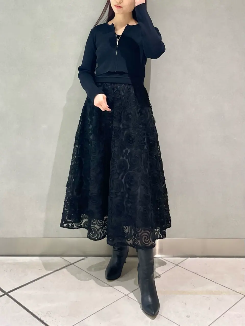 テープ刺繍ニットワンピース / GRACE CONTINENTAL | GRACE