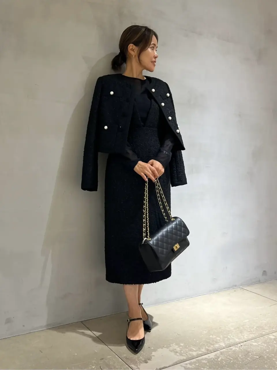 ★美品★グレースコンチネンタル★パイピングツイードジャンスカ 36 ☆美品☆グレースコンチネンタル☆パイピングツイードジャンスカ 36