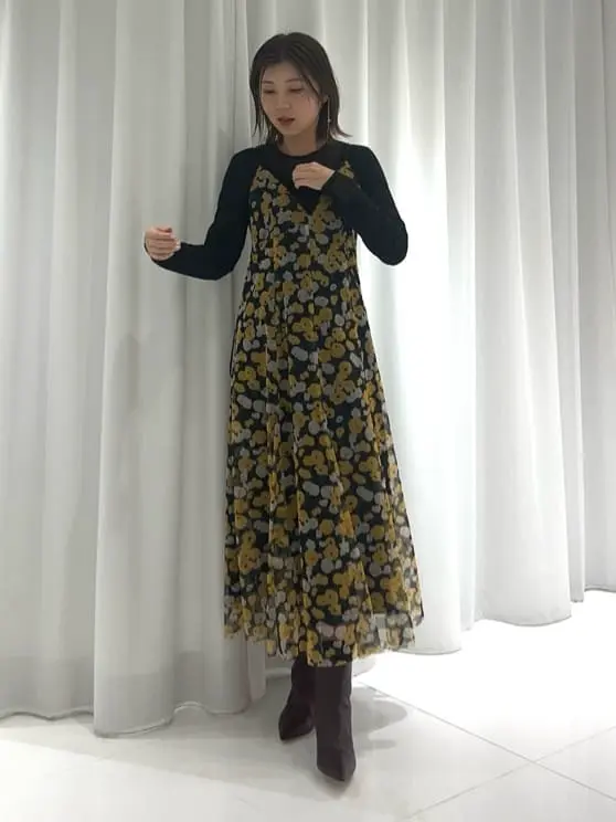 フラワーチュールプリントキャミワンピース / GRACE CONTINENTAL