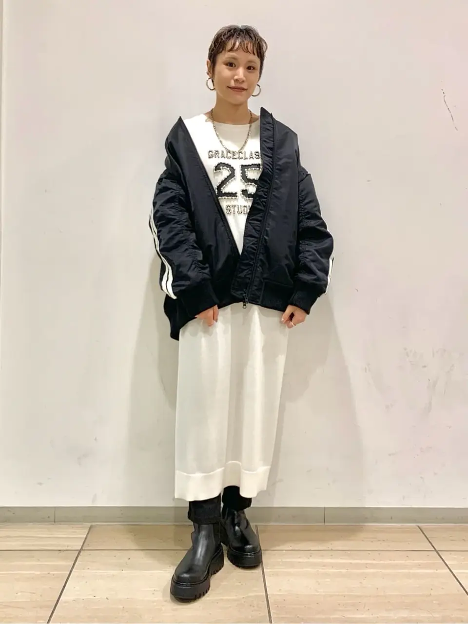 GRACE CONTINENTAL haruka iwasaki コーディネート画像