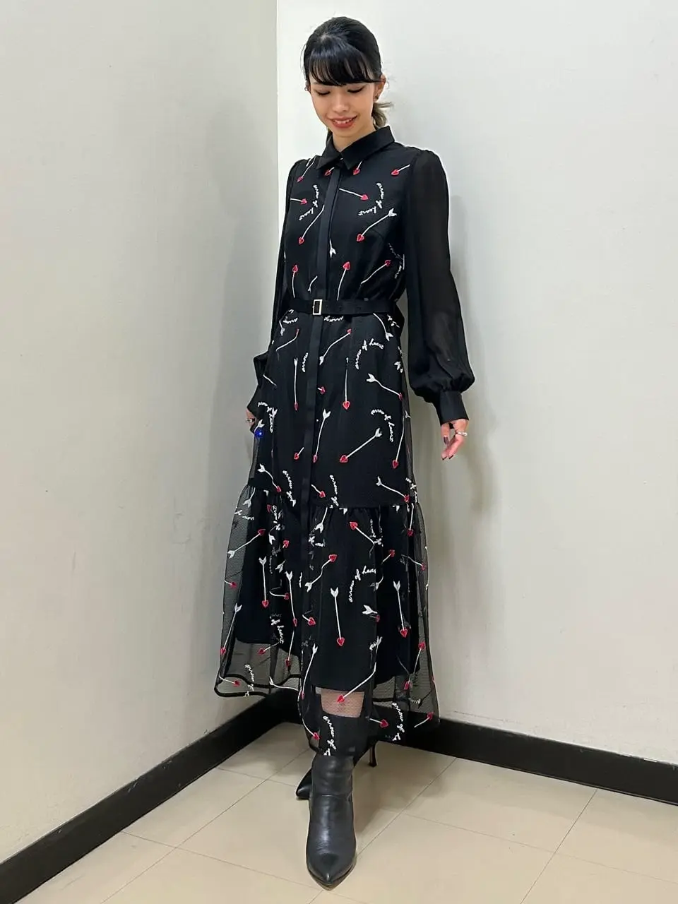 ハートアロー刺繍ワンピース / GRACE CONTINENTAL | GRACE