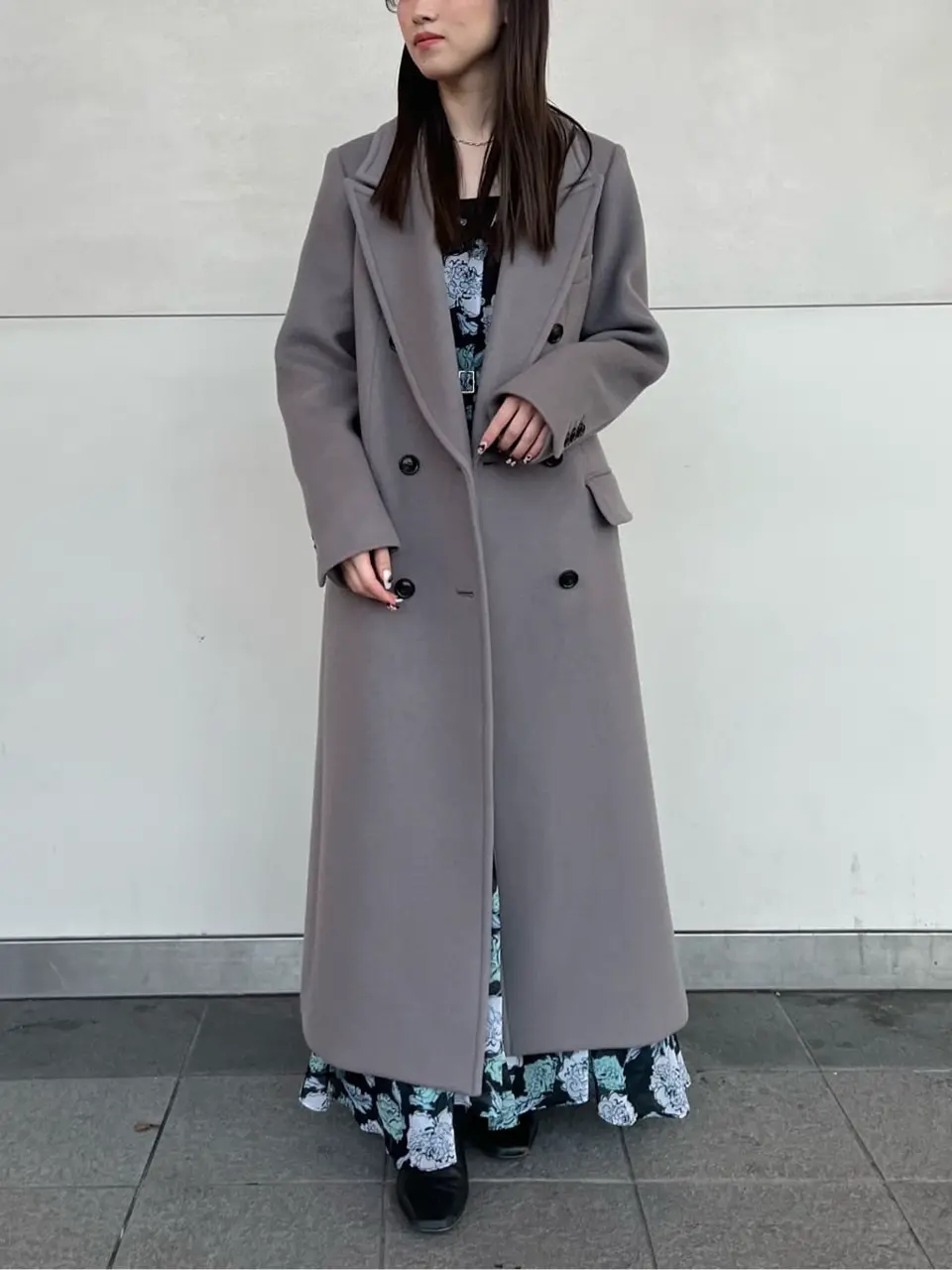 完売☆試着のみグレースコンチネンタル花柄長袖ワンピース　36サイズ フラワープリントワンピース / GRACE CONTINENTAL | GRACE