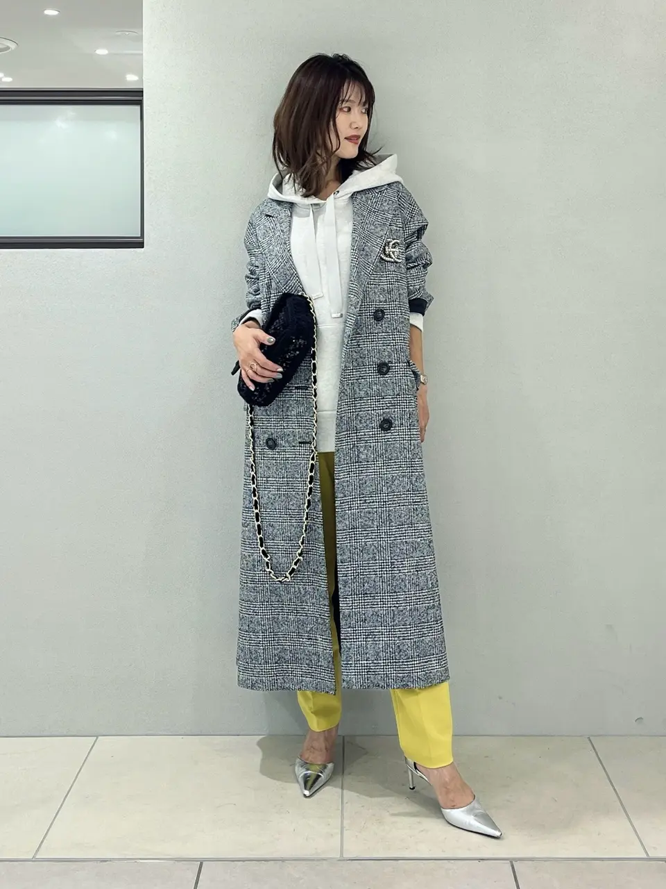 最終値下げ美品‼️グレースクラスのグレンチェックチェスターコート グレンチェックチェスターコート / GRACE CONTINENTAL | GRACE