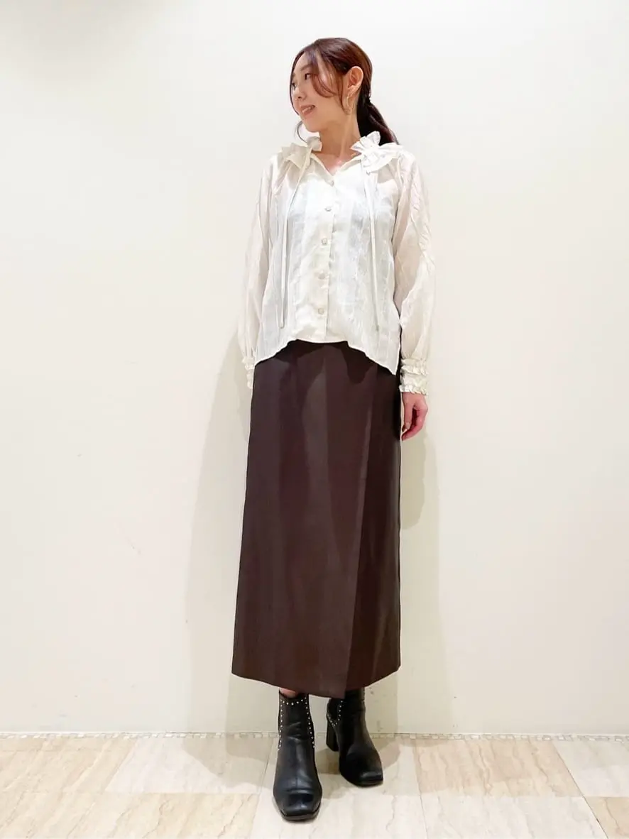 グレースコンチネンタル　フリルカラーブラウス フリルカラーブラウス / GRACE CONTINENTAL | GRACE CONTINENTAL