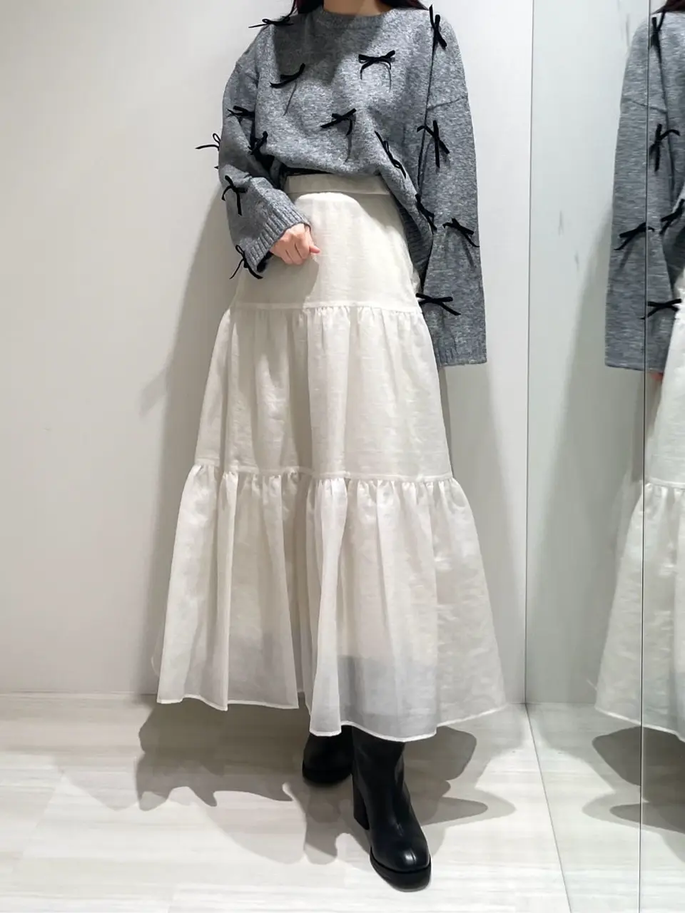 リボンニットトップ / GRACE CONTINENTAL | GRACE CONTINENTAL