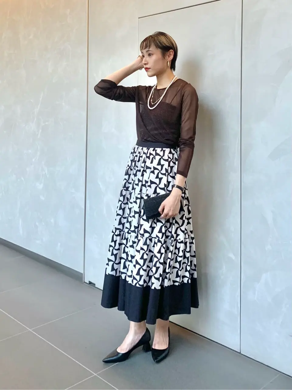 GRACE CONTINENTAL haruka iwasaki コーディネート画像