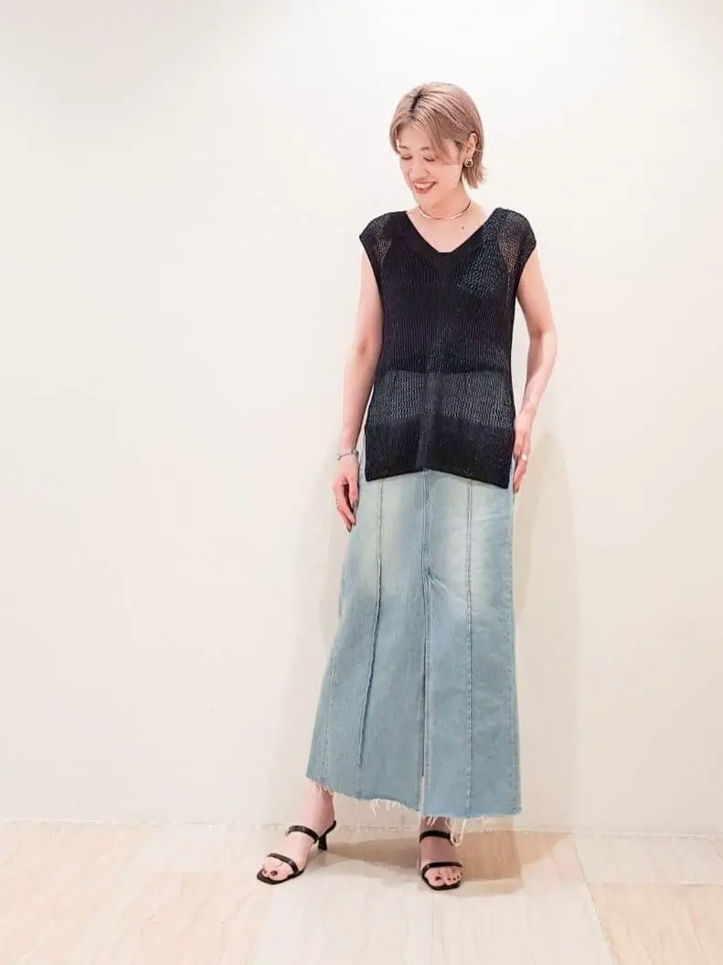 グレースコンチネンタルメッシュニットフーディー メッシュラインニットフーディ / GRACE CONTINENTAL | GRACE