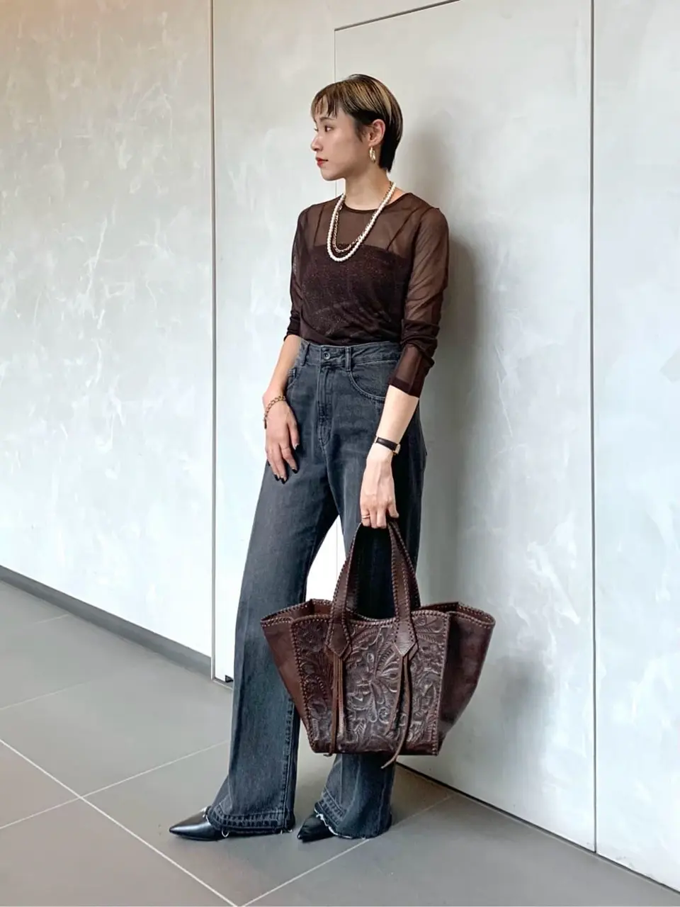 GRACE CONTINENTAL haruka iwasaki コーディネート画像