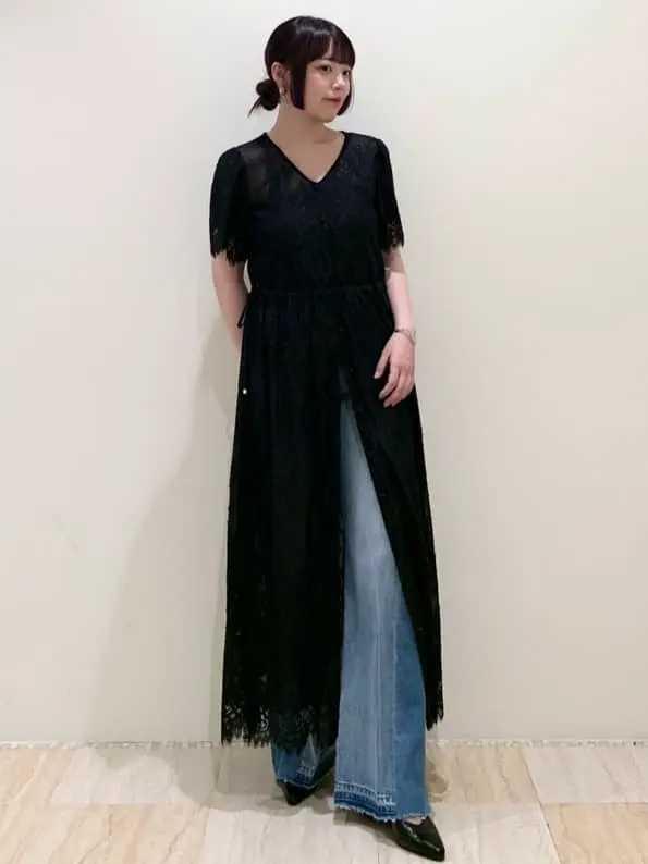 GRACE CONTINENTAL Diagram ストレッチレース ワンピース ストレッチレースフレアワンピース / GRACE CONTINENTAL | GRACE