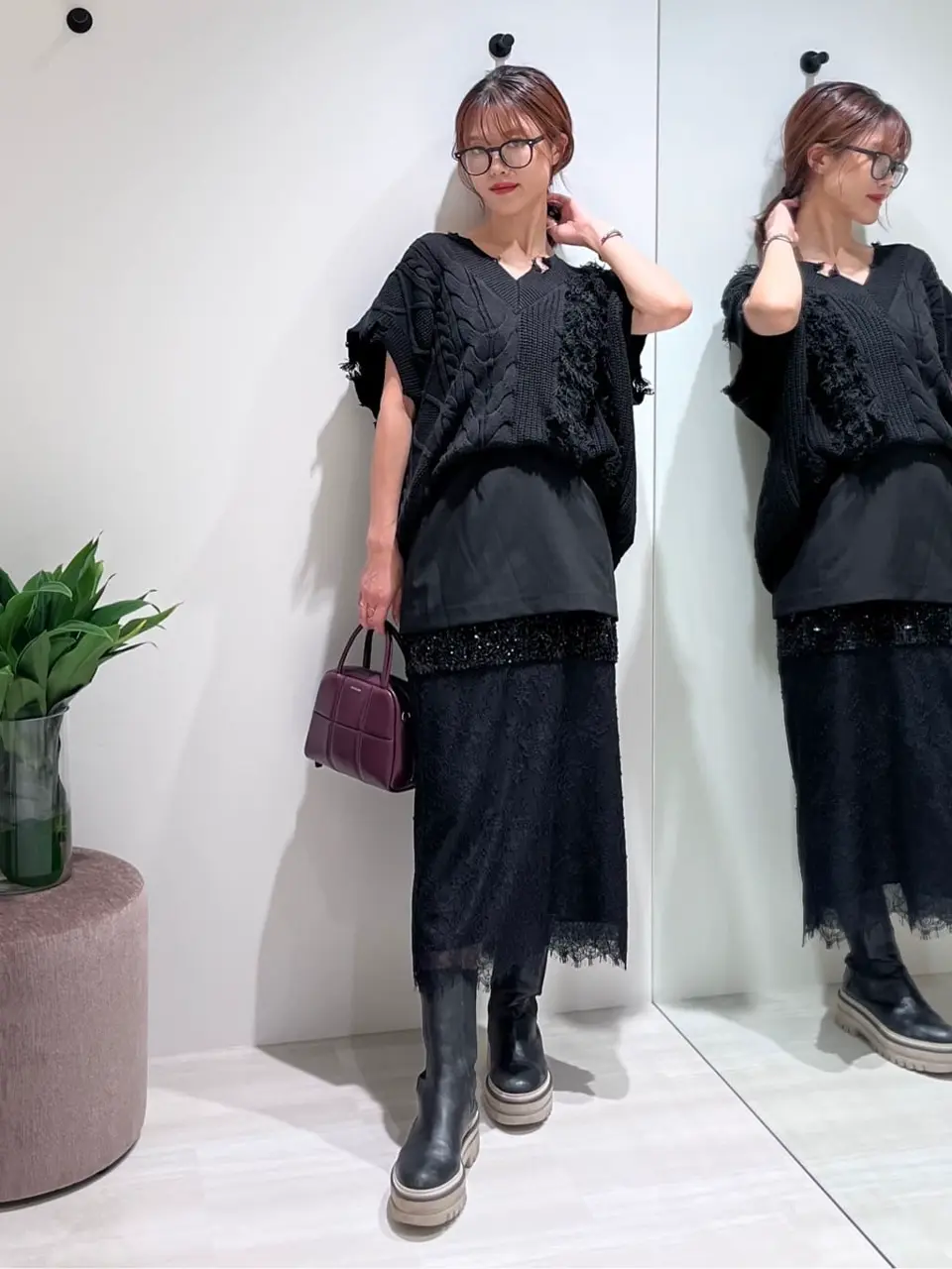 GRACE CONTINENTAL A.Kameyama コーディネート画像