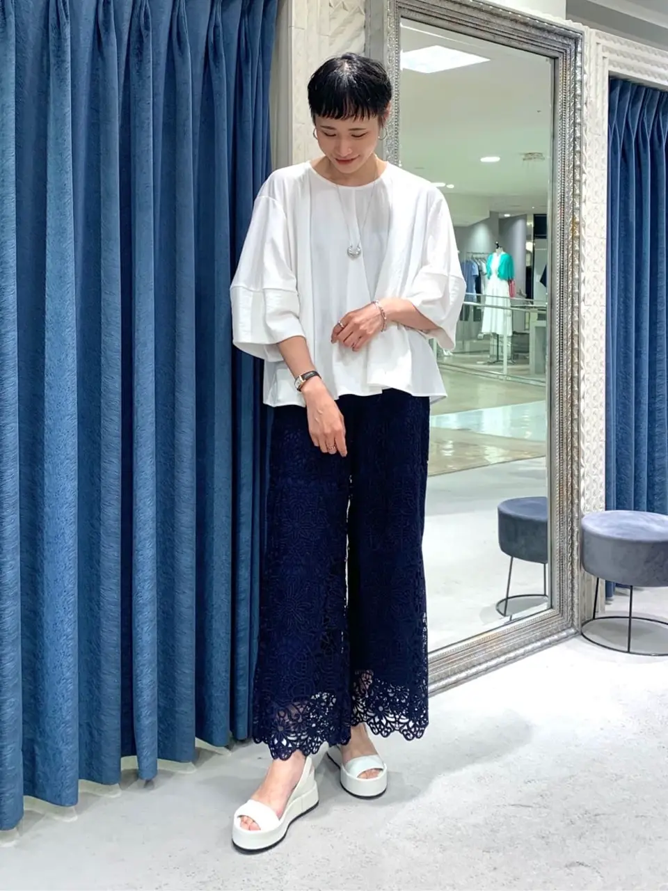 GRACE CONTINENTAL haruka iwasaki コーディネート画像