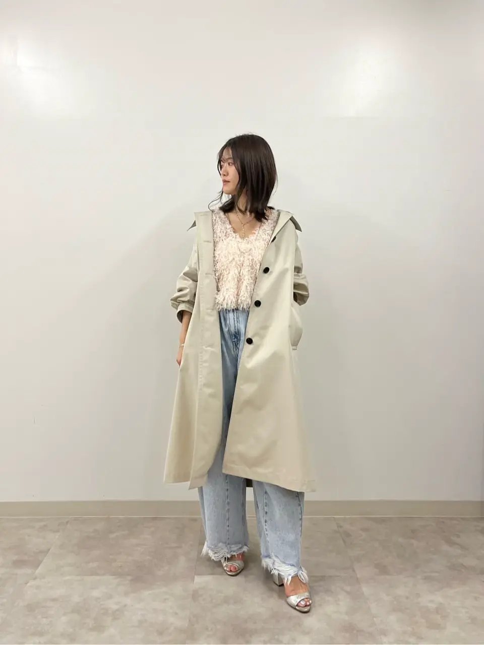 美品　GRACE CONTINENTAL ベージュモッズコート ベージュ系｜コート｜GRACE CONTINENTAL(グレースコンチネンタル