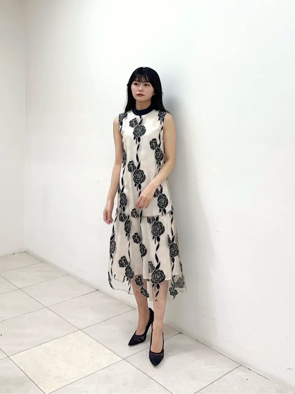 ハイネック刺繍ワンピース / GRACE CONTINENTAL | GRACE