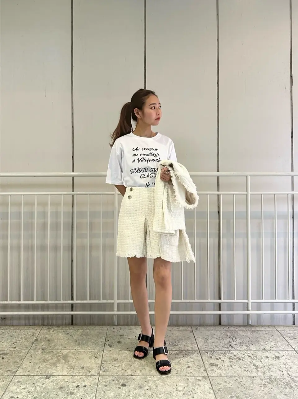 Grace continental ショートパンツ ツイードボックスタックショートパンツ / GRACE CONTINENTAL