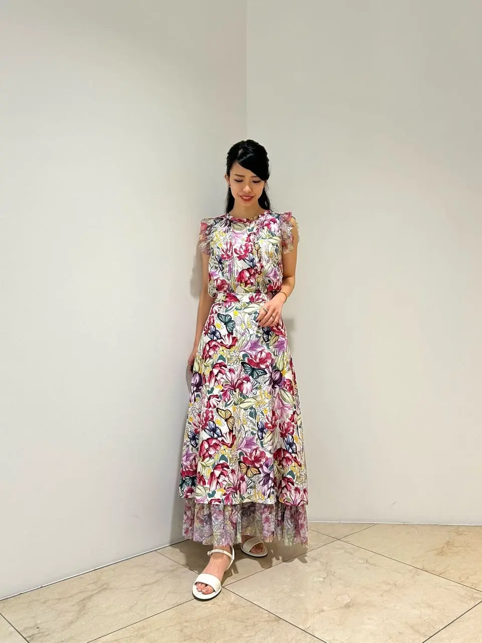 ❤️グレースコンチネンタル❤️マルチプリントギャザースカート❤️新品タグ付き ❤️グレースコンチネンタル❤️マルチプリントギャザースカート