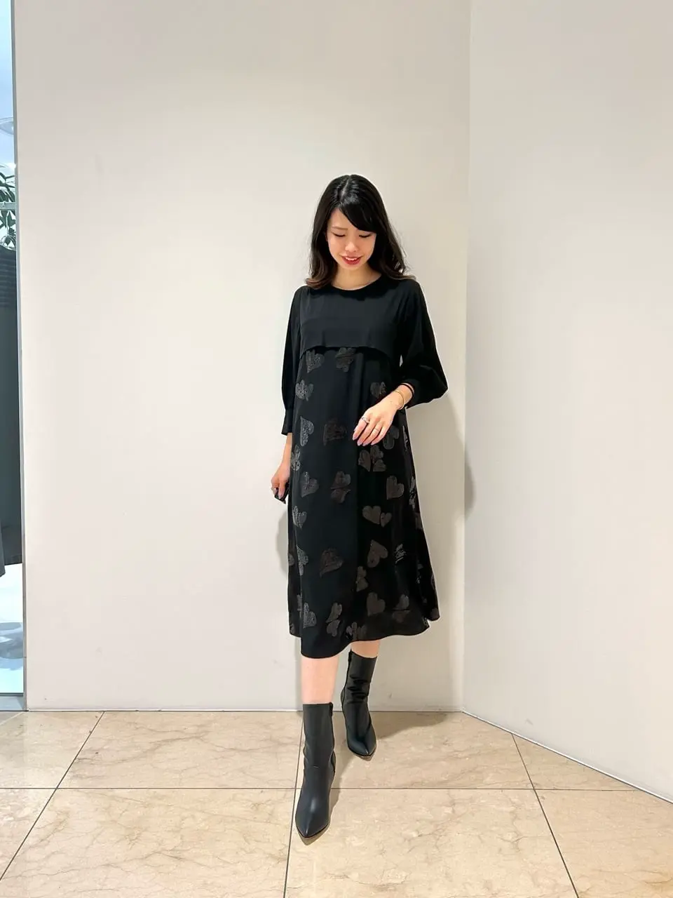 グレースコンチネンタル ハートスパンコールワンピース ハートスパンコールワンピース / GRACE CONTINENTAL | GRACE