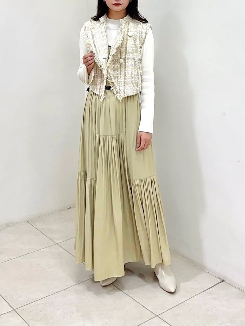 GRACE CONTINENTAL MORITA AI コーディネート画像