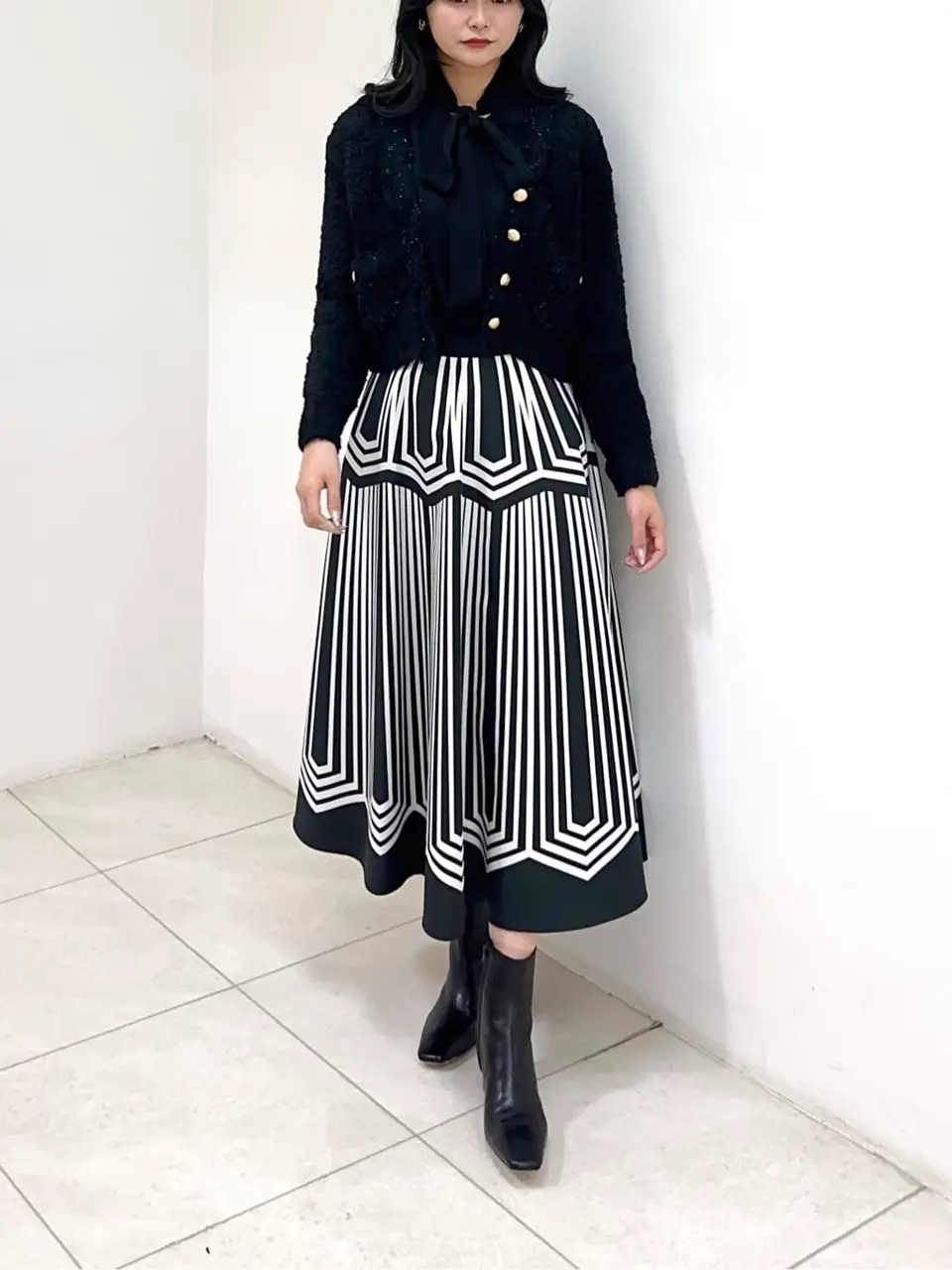 GRACE CONTINENTAL MORITA AI コーディネート画像