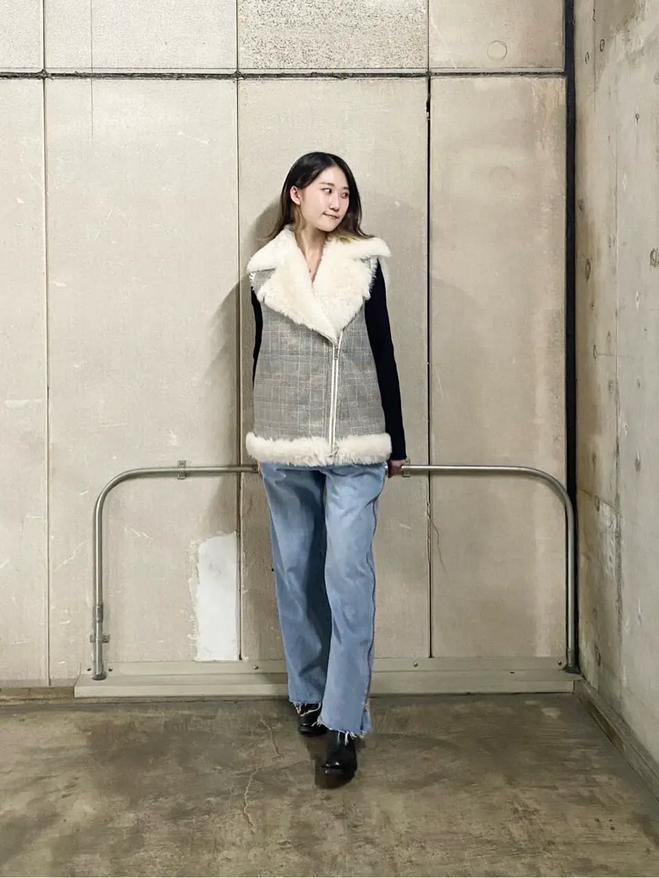 新品・未使用・タグ付き（グレースコンチネンタル）ウールボアコンビジレ ウールボアコンビジレ / GRACE CONTINENTAL | GRACE CONTINENTAL