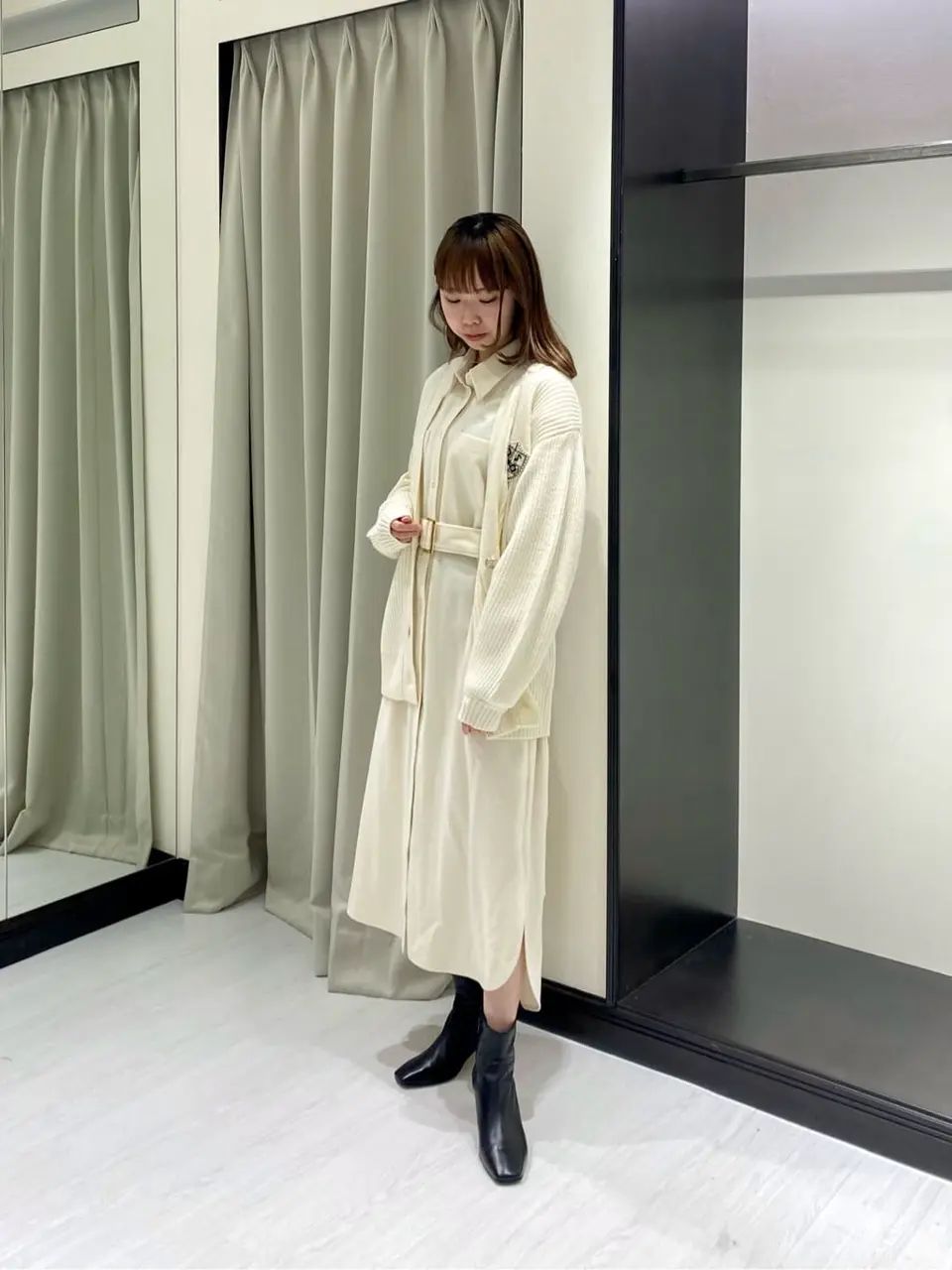 ウールロングシャツドレス / GRACE CONTINENTAL | GRACE
