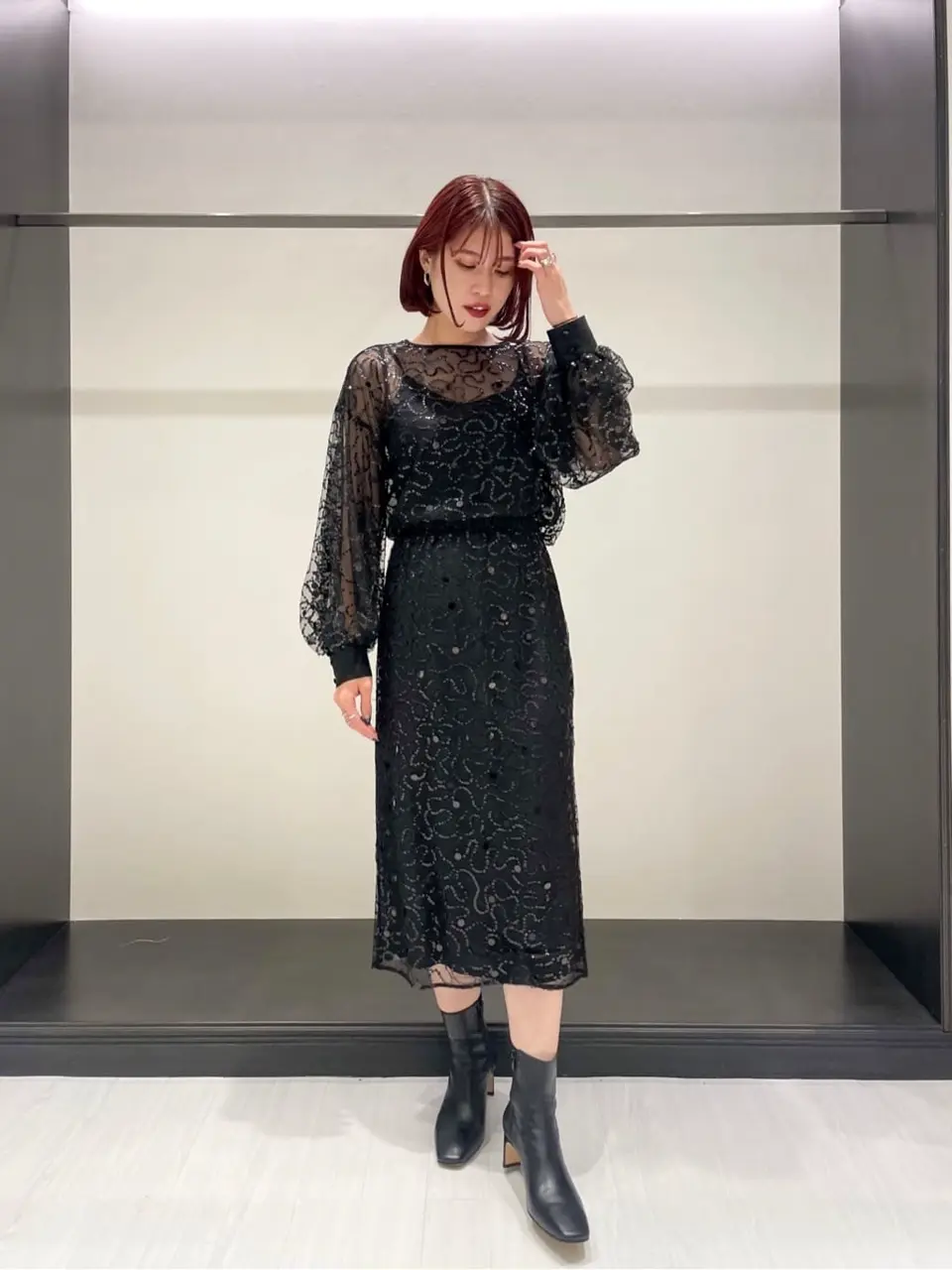スパンコールチュールトップ / GRACE CONTINENTAL | GRACE