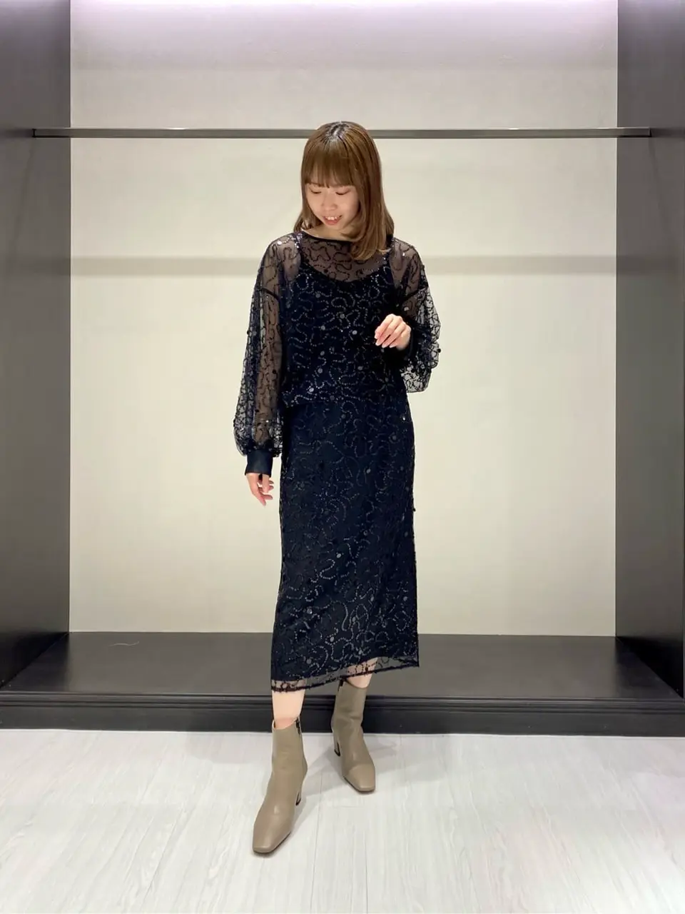 スパンコールチュールトップ / GRACE CONTINENTAL | GRACE