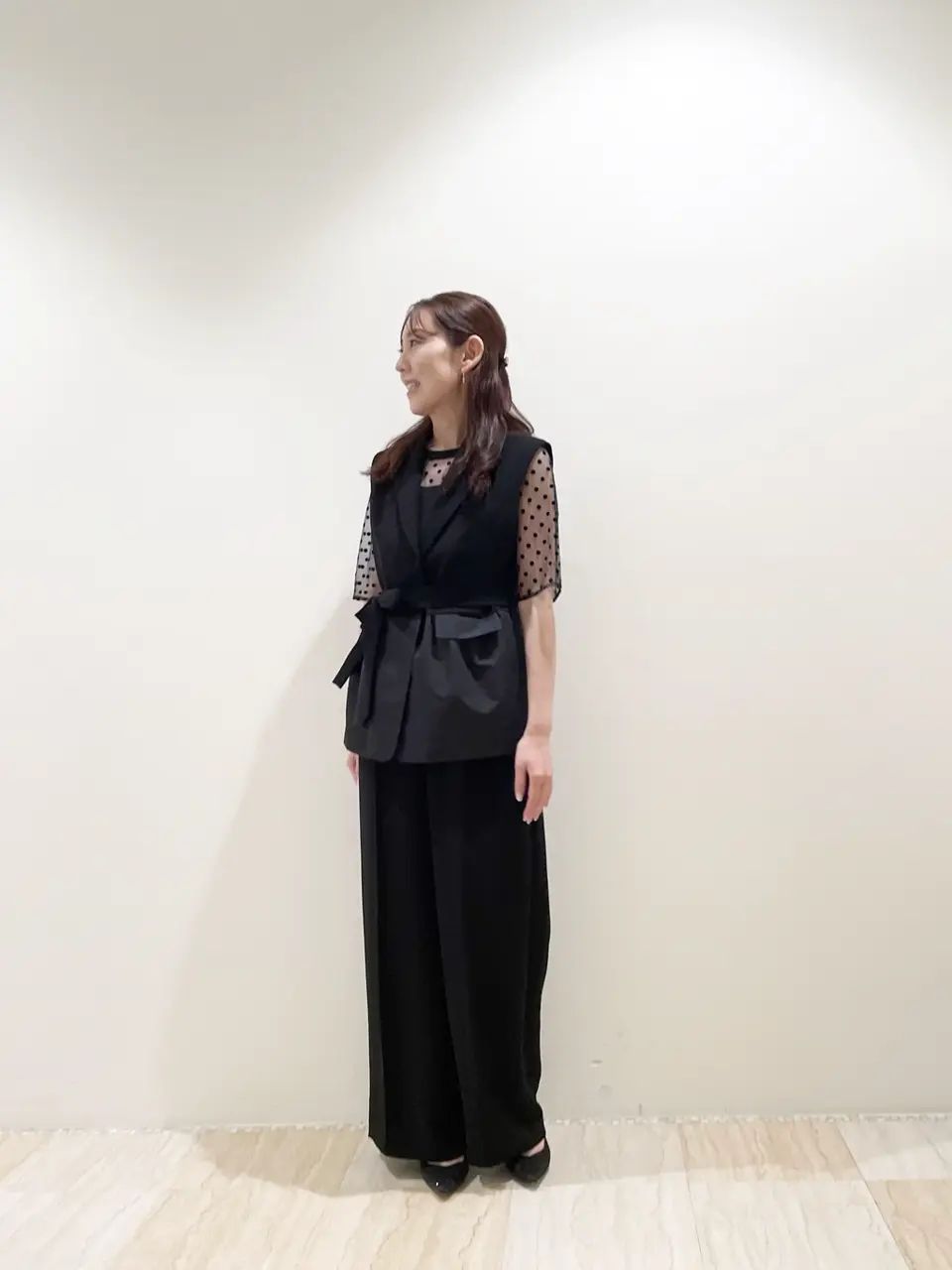 タグ付き未使用✨23ss グレースコンチネンタル　ドットチュール　サロペット ドットチュールサロペット / GRACE CONTINENTAL | GRACE